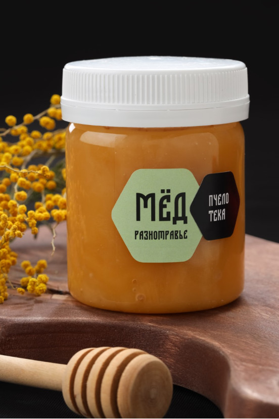 Мёд цветочный (разнотравье), 300 гр.